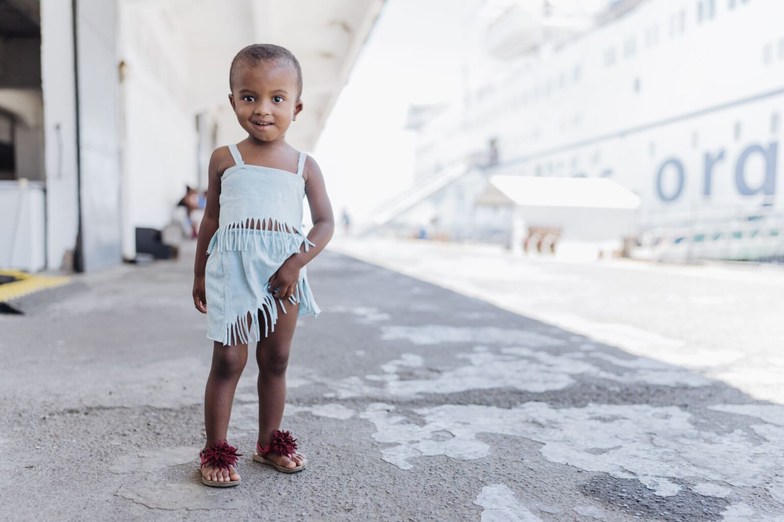Sie verlässt die Africa Mercy mit einem neuen Gesicht.